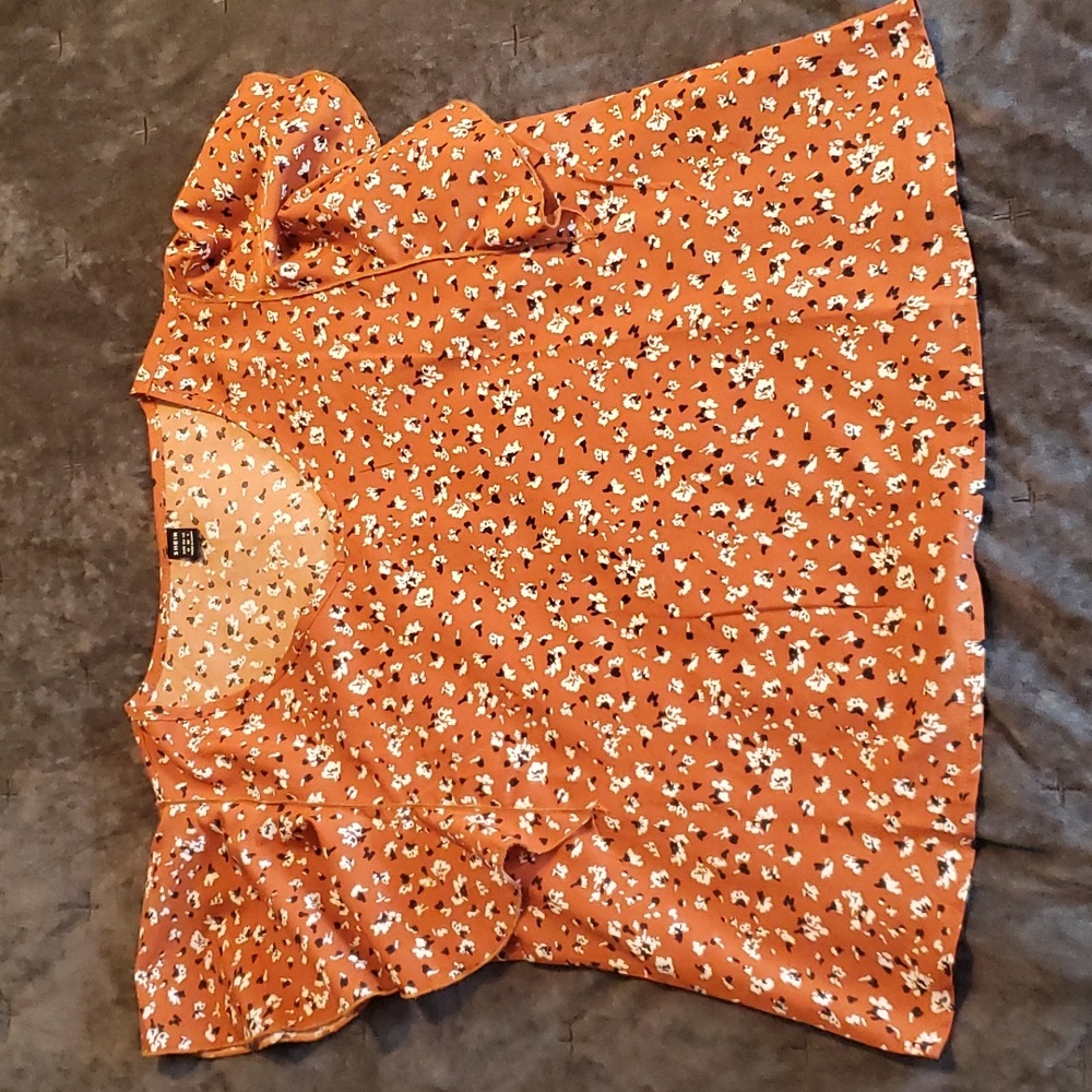 Shein floral blouse
